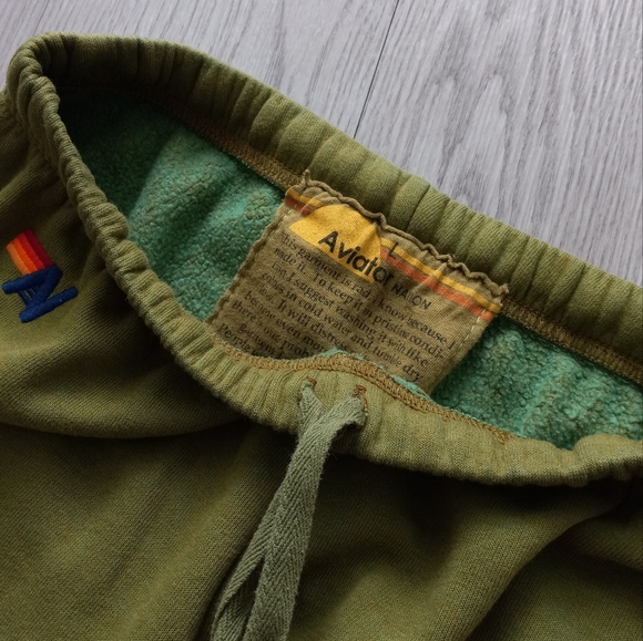 Aviator Nation 5 Stripe Sweatpants Jungle Green L - Picture 5 of 14
